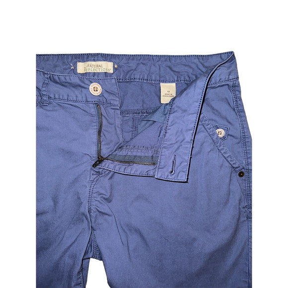Natural Reflections Women's Shorts Chino Bermuda Blue Sz 12‎ 100% CottonPockets - Picture 6 of 14